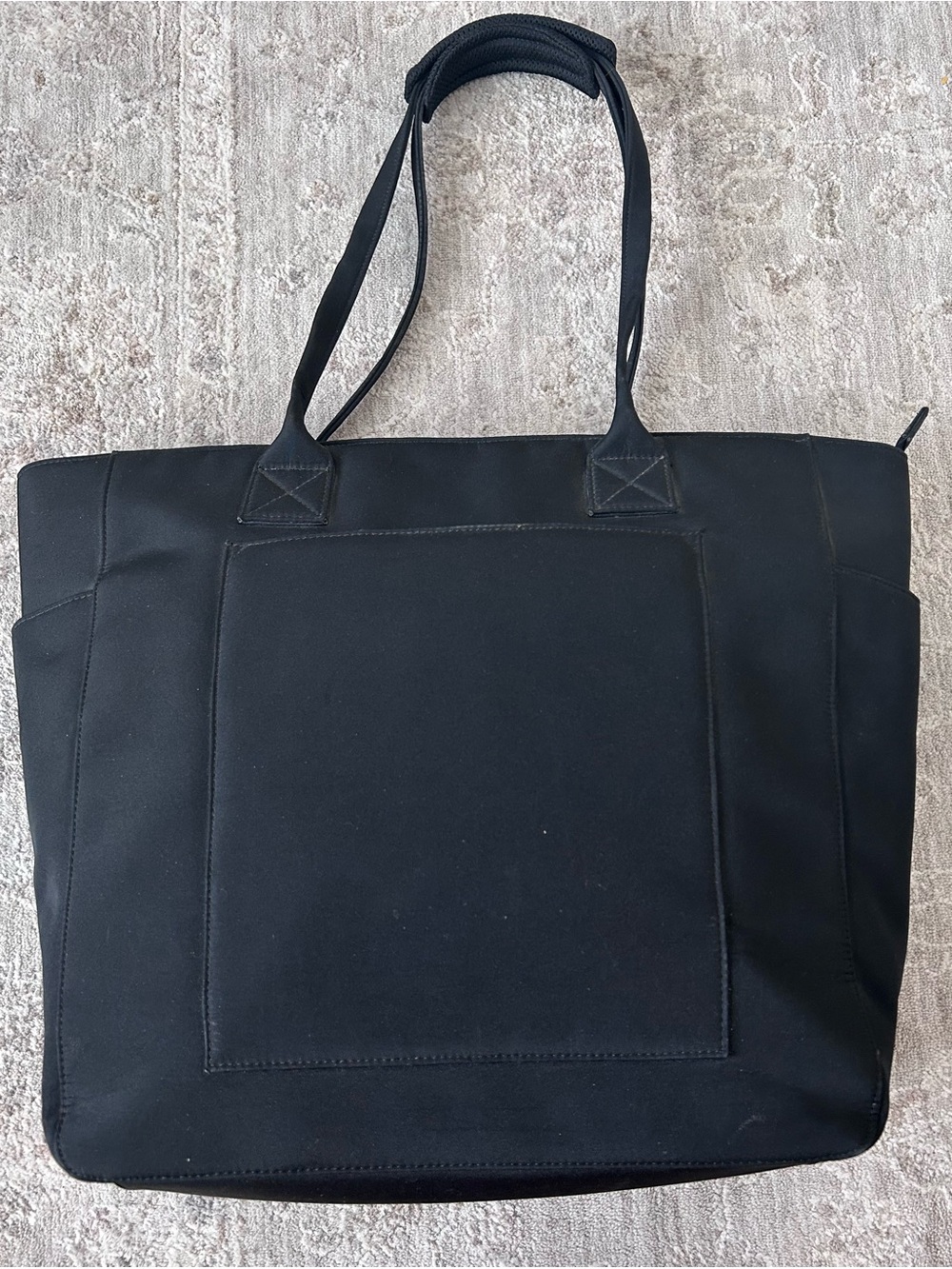 L.L. Bean Large Black Computer Shoulder Tote Bag Multiple Pockets Professional
